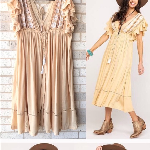 NWT FREE PEOPLE Will Wait For You Midi Dress - Picture 6 of 11